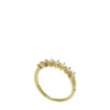 Anillo clásico con banda de latón dorado Glitz en color avellana Anillo clásico con banda de latón dorado Glitz en color avellana