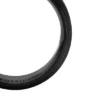Anillo con banda de acero inoxidable negro con textura moleteada a máquina