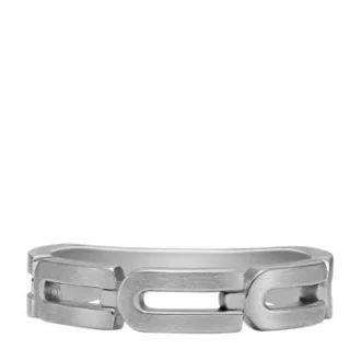 Anillo con cadena Heritage D-Link de acero inoxidable