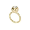 Anillo con centro de latón dorado de Bright Baubles Anillo con centro de latón dorado de Bright Baubles