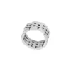 Anillo con eslabones de reloj Arden de acero inoxidable Anillo con eslabones de reloj Arden de acero inoxidable