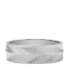 Anillo de acero inoxidable con textura lineal Harlow Anillo de acero inoxidable con textura lineal Harlow