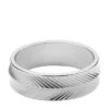 Anillo de acero inoxidable con textura lineal Harlow Anillo de acero inoxidable con textura lineal Harlow