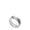 Anillo de acero inoxidable con textura lineal Harlow Anillo de acero inoxidable con textura lineal Harlow