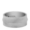 Anillo de acero inoxidable con textura lineal Harlow Anillo de acero inoxidable con textura lineal Harlow