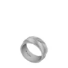 Anillo de acero inoxidable con textura lineal Harlow Anillo de acero inoxidable con textura lineal Harlow