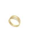 Anillo de acero inoxidable dorado Archival Glitz Anillo de acero inoxidable dorado Archival Glitz