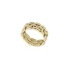 Anillo de acero inoxidable dorado Arden Watch Links Anillo de acero inoxidable dorado Arden Watch Links