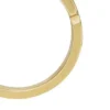 Anillo de banda con cadena Heritage D-Link en acero inoxidable dorado