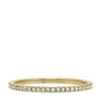 Anillo de banda Ellis Pavé Glitz de acero inoxidable dorado Anillo de banda Ellis Pavé Glitz de acero inoxidable dorado