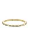 Anillo de banda Ellis Pavé Glitz de acero inoxidable dorado Anillo de banda Ellis Pavé Glitz de acero inoxidable dorado