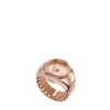 Anillo de reloj de acero inoxidable tono oro rosa con dos agujas Anillo de reloj de acero inoxidable tono oro rosa con dos agujas