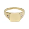 Anillo de sello Ellis de acero inoxidable dorado Anillo de sello Ellis de acero inoxidable dorado