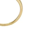 Anillo envolvente Harlow de acero inoxidable dorado con textura lineal Anillo envolvente Harlow de acero inoxidable dorado con textura lineal