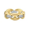 Anillo Heritage D-Link Glitz de acero inoxidable en dos tonos Anillo Heritage D-Link Glitz de acero inoxidable en dos tonos