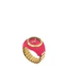 Anillo reloj de acero inoxidable rosa con dos agujas Anillo reloj de acero inoxidable rosa con dos agujas