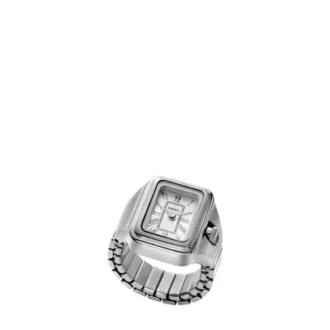 Anillo reloj Raquel Acero inoxidable de dos agujas