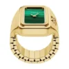 Anillo reloj Raquel Reloj de acero inoxidable dorado con dos agujas Anillo reloj Raquel Reloj de acero inoxidable dorado con dos agujas