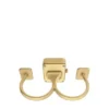 Anillo reloj Raquel Reloj de acero inoxidable dorado con dos agujas Anillo reloj Raquel Reloj de acero inoxidable dorado con dos agujas