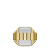 Anillo reloj Raquel Reloj de acero inoxidable dorado con dos agujas Anillo reloj Raquel Reloj de acero inoxidable dorado con dos agujas