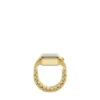 Anillo reloj Raquel Reloj de acero inoxidable dorado con dos agujas Anillo reloj Raquel Reloj de acero inoxidable dorado con dos agujas