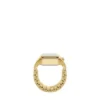 Anillo reloj Raquel Reloj de acero inoxidable dorado con dos agujas Anillo reloj Raquel Reloj de acero inoxidable dorado con dos agujas
