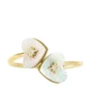 Anillo Toi Et Moi Sutton Radiant Love de acero inoxidable dorado con nácar en forma de corazón Anillo Toi Et Moi Sutton Radiant Love de acero inoxidable dorado con nácar en forma de corazón