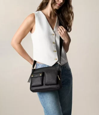 Bolso bandolera de piel Maysen