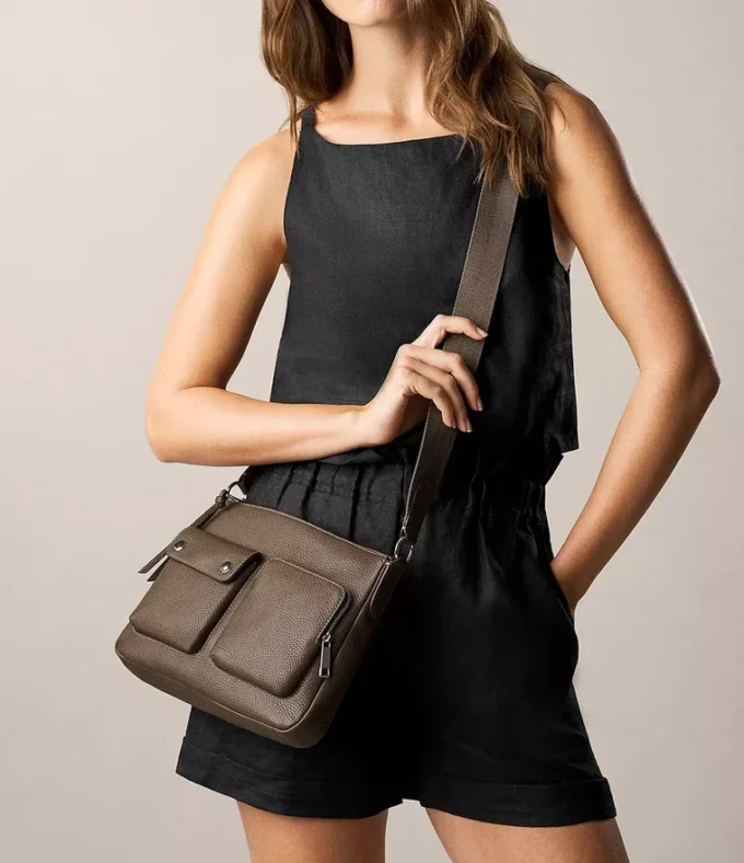 Bolso bandolera de piel Maysen Bolso bandolera de piel Maysen