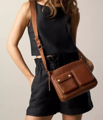 Bolso bandolera de piel Maysen
