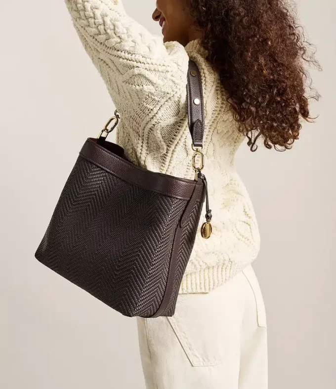 Bolso bandolera Jessie Woven Bucket Bolso bandolera Jessie Woven Bucket
