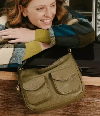 Bolso bandolera Jolie de piel