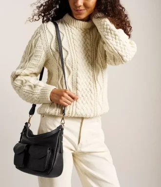 Bolso bandolera Jolie de piel