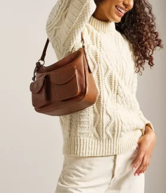 Bolso bandolera Jolie de piel