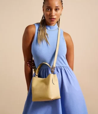 Bolso bandolera pequeño de cuero Jessie