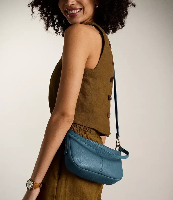 Bolso bandolera pequeño de piel Jolie Bolso bandolera pequeño de piel Jolie