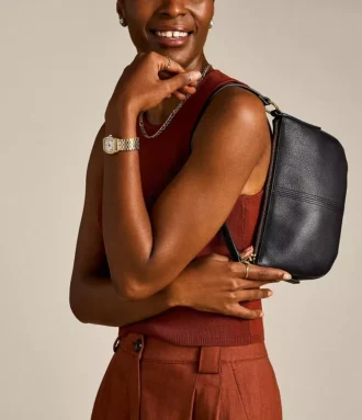Bolso bandolera pequeño de piel Jolie