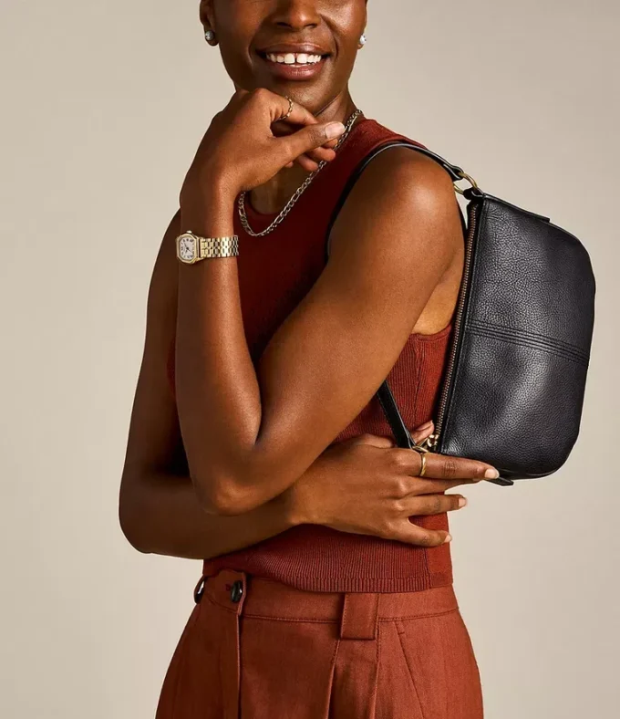 Bolso bandolera pequeño de piel Jolie Bolso bandolera pequeño de piel Jolie