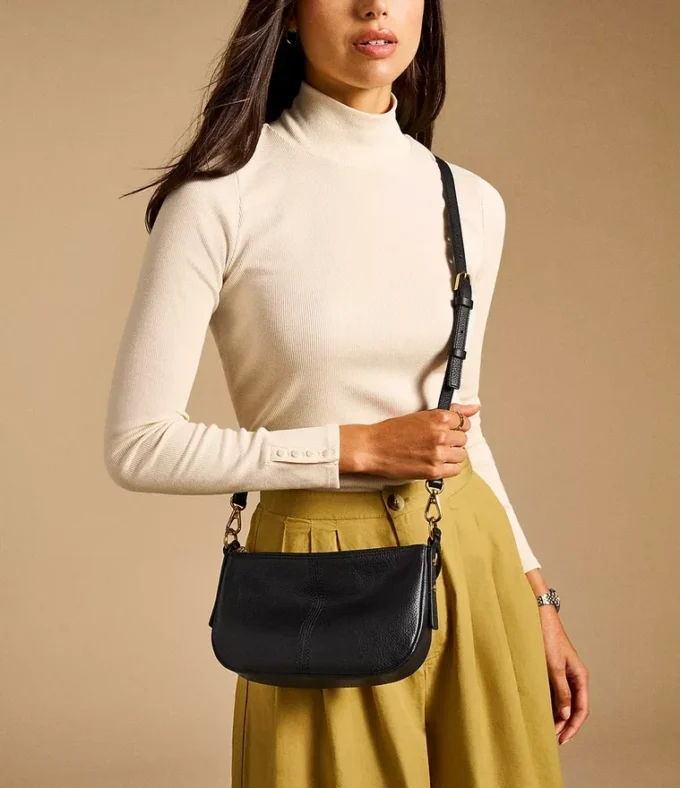 Bolso bandolera pequeño de piel Jolie Bolso bandolera pequeño de piel Jolie