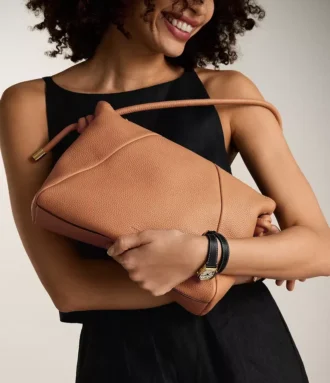 Bolso de hombro de piel Willa