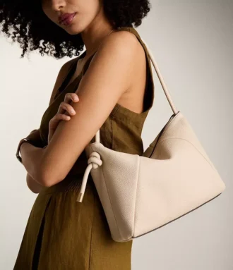 Bolso de hombro de piel Willa