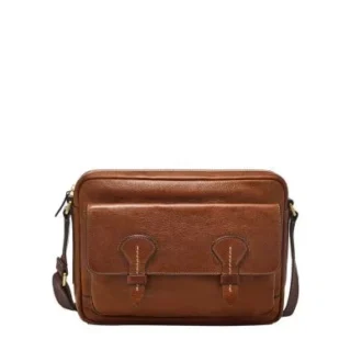 Bolso mensajero de piel Bennett