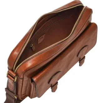 Bolso mensajero de piel Bennett