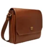 Bolso mensajero de piel Hayes