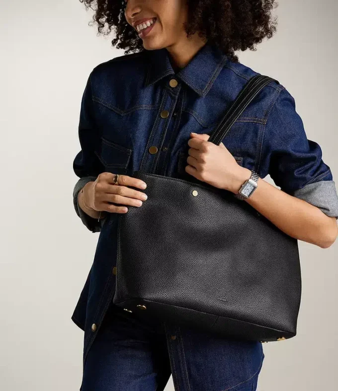 Bolso tote Jessie con cremallera superior Bolso tote Jessie con cremallera superior