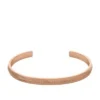 Brazalete Harlow con textura lineal en acero inoxidable tono oro rosa Brazalete Harlow con textura lineal en acero inoxidable tono oro rosa