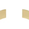 Brazalete tipo puño Harlow con textura lineal en acero inoxidable dorado Brazalete tipo puño Harlow con textura lineal en acero inoxidable dorado