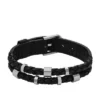 Bronson Leather Essentials Pulsera de cuero negro Bronson Leather Essentials Pulsera de cuero negro