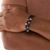 Bronson Leather Essentials Pulsera de cuero negro Bronson Leather Essentials Pulsera de cuero negro