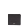 Cartera pequeña de doble pliegue RFID de cuero Logan